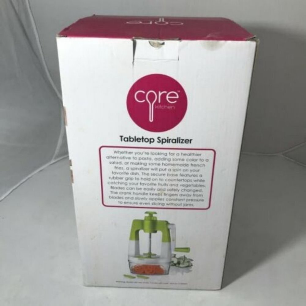 Core Kitchen 5pcs Tabletop Spiralizer Set salad fruit New in box - Picture 9 of 11